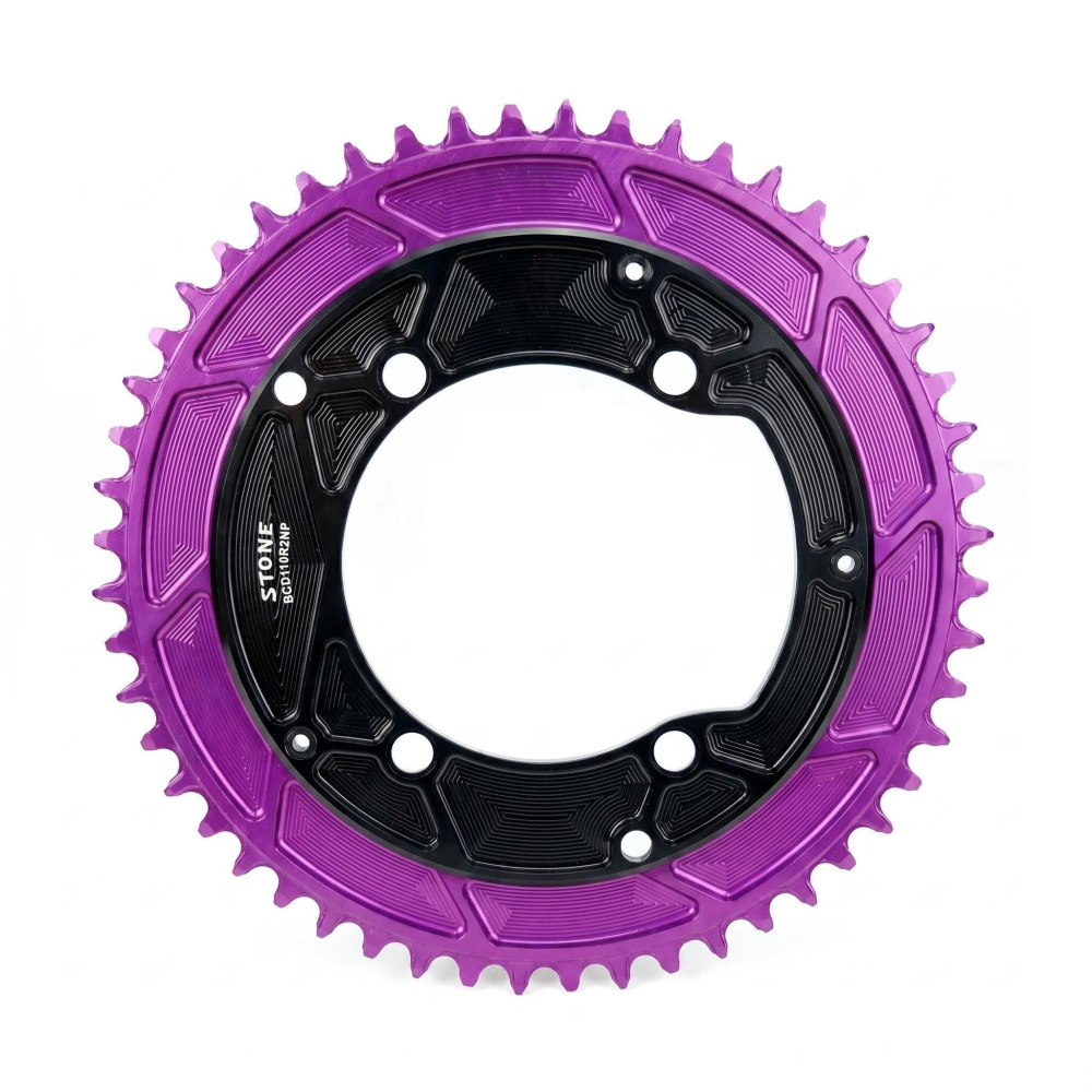 Stone Round bike Chainring inner Offset 4mm 110BCD 1x for Shimano 105 R7100 UT R8100 DA R9200 5800 6800 9000 Road Bike 12s 12 Speed aero style R7000 R8000 R9100