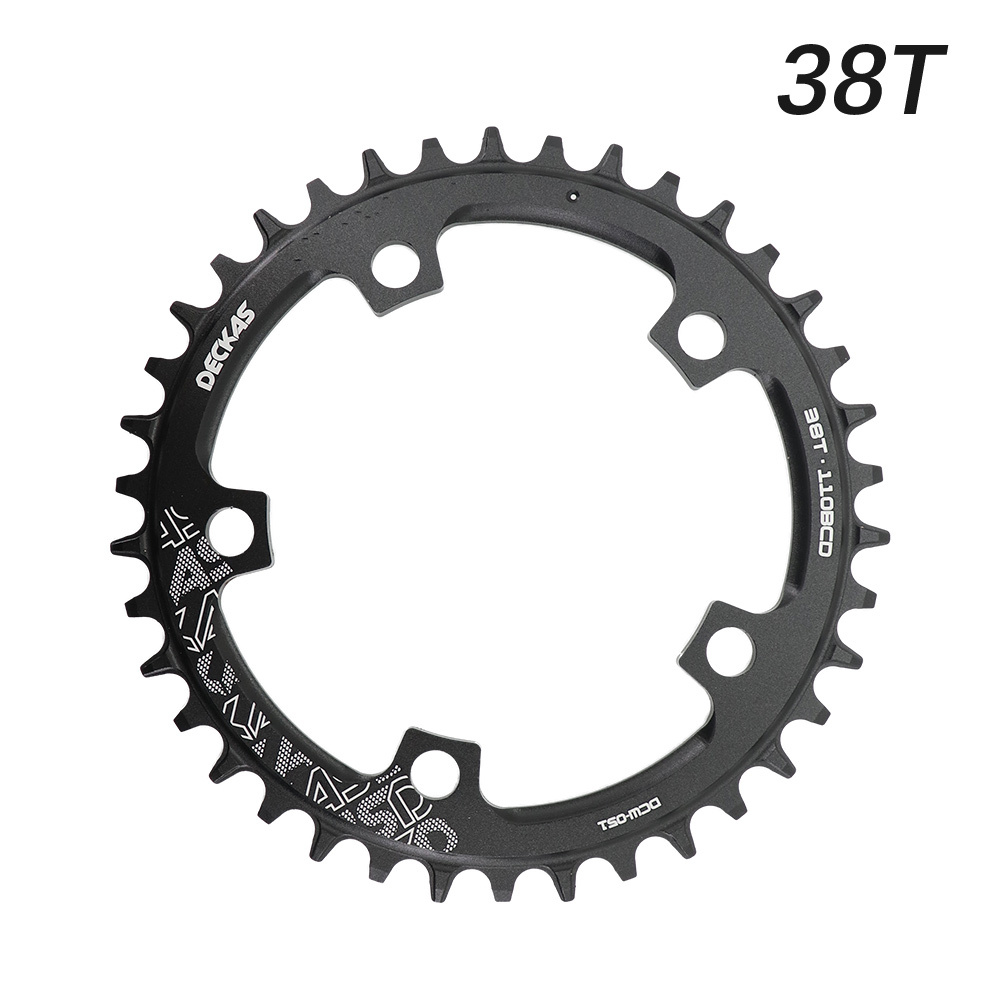 Deckas Chainring Round 110BCD for force red rival s350 s900 36 38 40 42 Tooth Road Bike for sram cx gravel quarq 5 arms 110 bcd