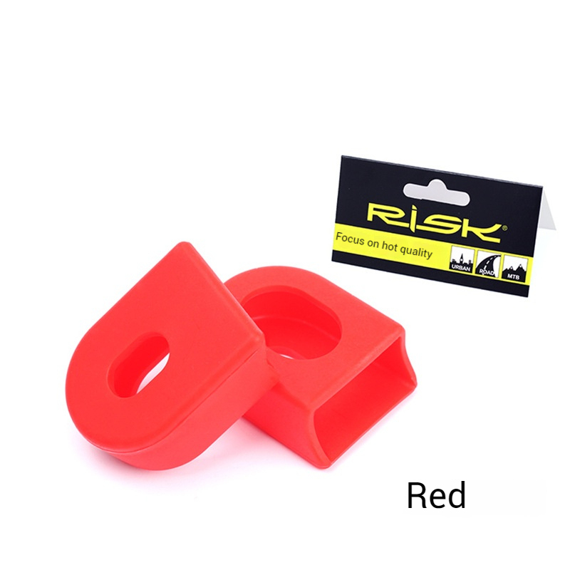 RISK Chainring Crank Protector Mountain/Road Bike Pedal Axle Silicone Protective Cover Anti-scratch Waterproof