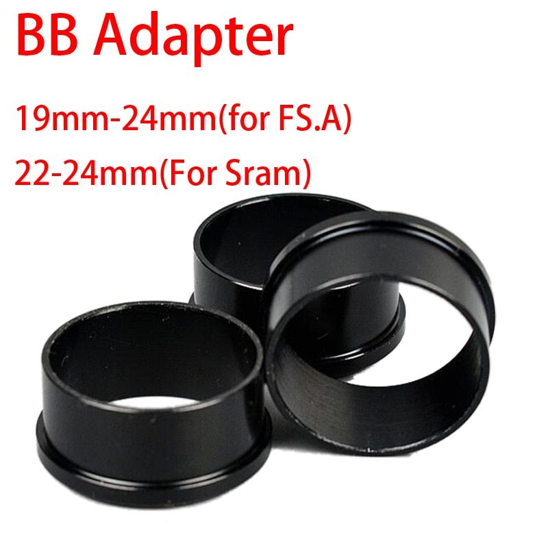 GUB Bottom Bracket adapter for Shimano BB 24 - 19 mm press in 24 22mm conversion sleeve BB30 PF30  for sram gxp 22mm 19mm 24mm