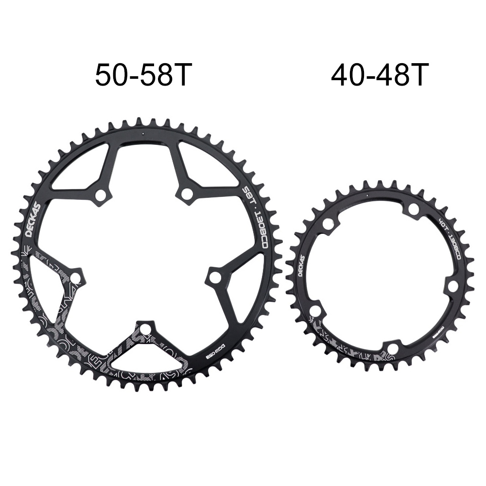 Deckas Chainring 130BCD Round  for shimano 5700 6700 Road Bike folding bike 130bcd for sram red 40 42 44 46 48 50 52 54 56 58T