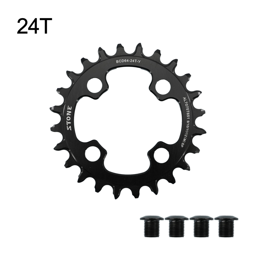 Stone Chainring 64BCD Oval Round for Shimano XT M780 M785 BMX 22T 24T 26T 28T MTB Bike 64 BCD Chainwheel ToothPlate