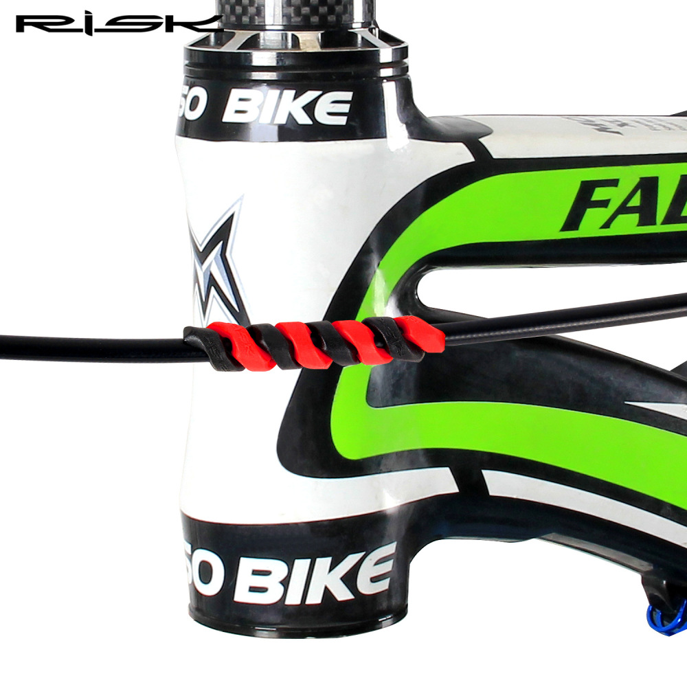 RISK Mountain/Road Bike Frame Protection Sleeve Open Spiral Cable Sleeve Anti-scratch Accessories