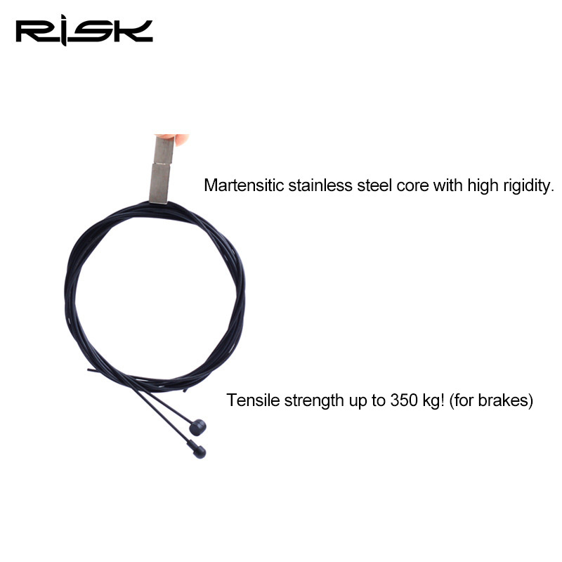 RISK Teflon Inner Cable Core Mountain Road Bike Iron Teflon Brake Shifter Cable Inner Core