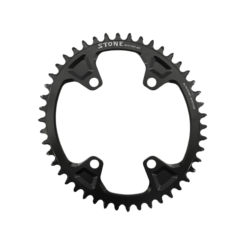 Stone Oval Bike Chainring 110BCD for Shimano Gravel GRX FC RX810 RX600 36T 38 40 42 46 58T 60T Narrow Wide Road Bike Chainwheel