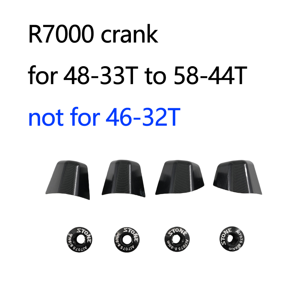Stone AL7075 Chainring Cap for 105 R7100 R8100 R9200 R7000 R8000 R9100 5800 6800 9000 Road Bike Crank Cover Screws 1x and 2x Decor caps Repair Parts