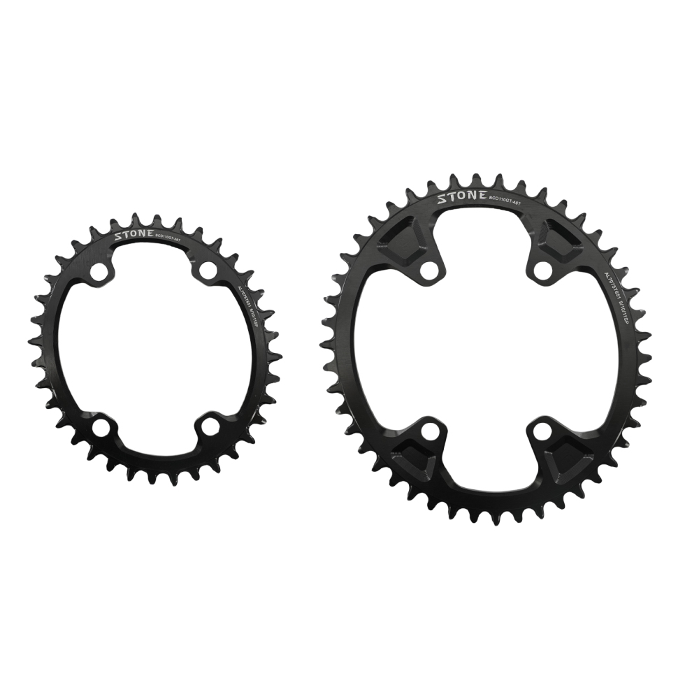 Stone Oval Bike Chainring 110BCD for Shimano Gravel GRX FC RX810 RX600 36T 38 40 42 46 58T 60T Narrow Wide Road Bike Chainwheel