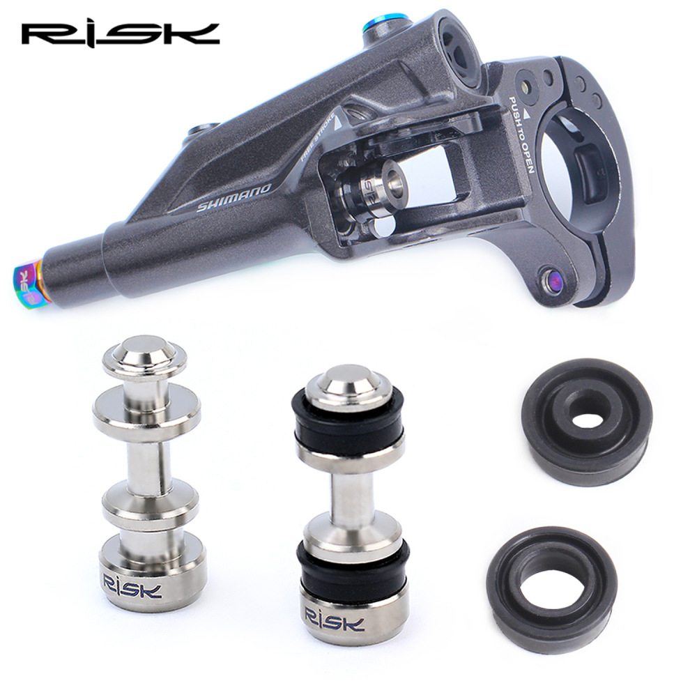 RISK Brake Lever Piston Titanium Alloy XT M8000 SLX M785 Hydraulic Disc Brake Piston Seal Repair Kit