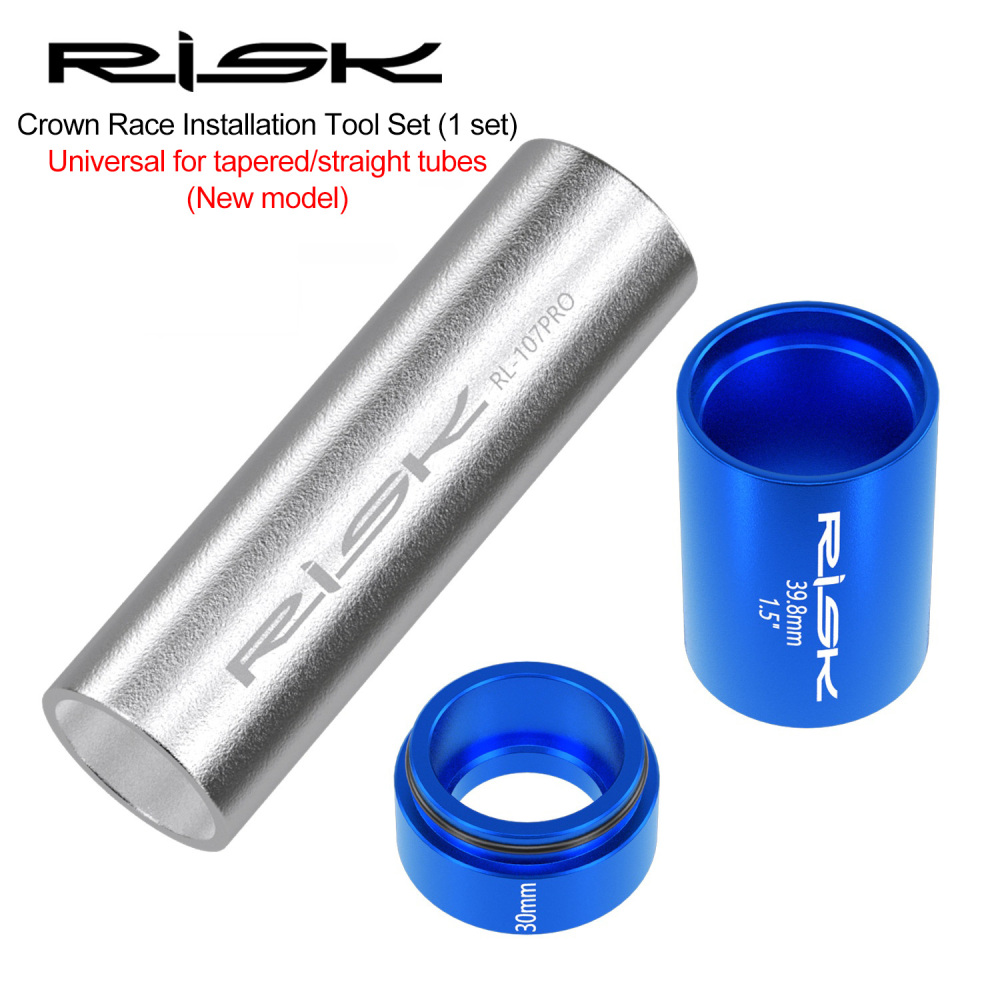 RISK Mountain Bike Fork Headset Crown Race Installation Tool for Pressing in Bottom Race Headset installation tool for pressing the bottom race into the head tube RL-107PRO