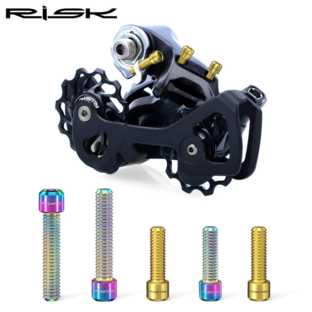 Risk Titanium M4x13.5/20mm Mountain Bike XT Front Derailleur Rear Derailleur Limit Screws H/L Tension M8000