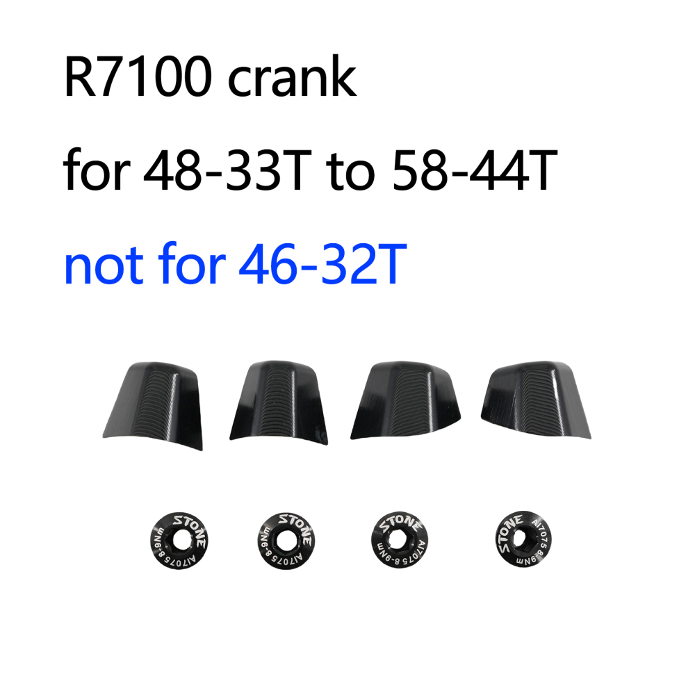 Stone AL7075 Chainring Cap for 105 R7100 R8100 R9200 R7000 R8000 R9100 5800 6800 9000 Road Bike Crank Cover Screws 1x and 2x Decor caps Repair Parts