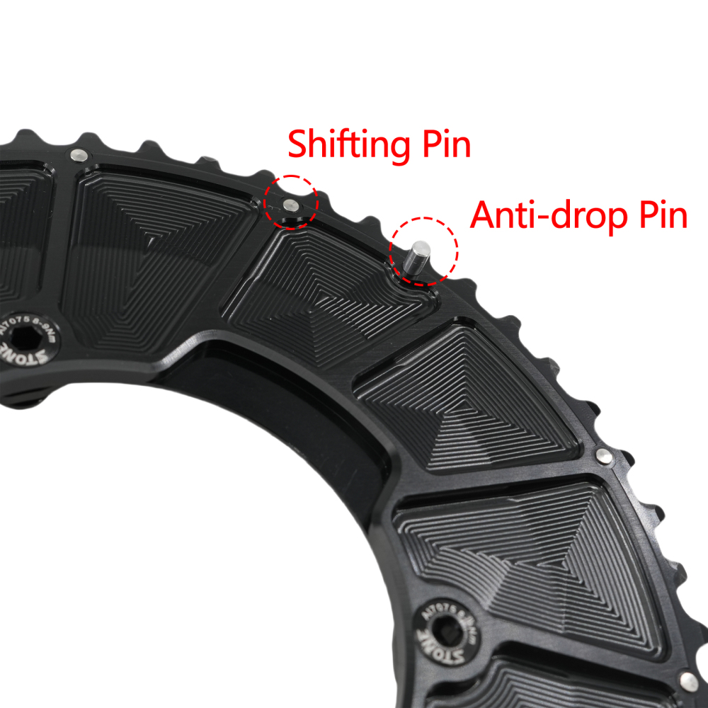 Stone 110bcd Double Chainring aero style for Shimano 105 5800 6800 9000 4 Bolt Road Bike 52 36T 53 39T 54 40T 46 32T 55T 56T 58T 44T