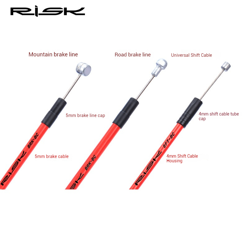 RISK Mountain Road and Folding Bike Shift and Brake Cable Housing Colored Cable Housing Outer Shell Outer Tube Pull Wire Housing