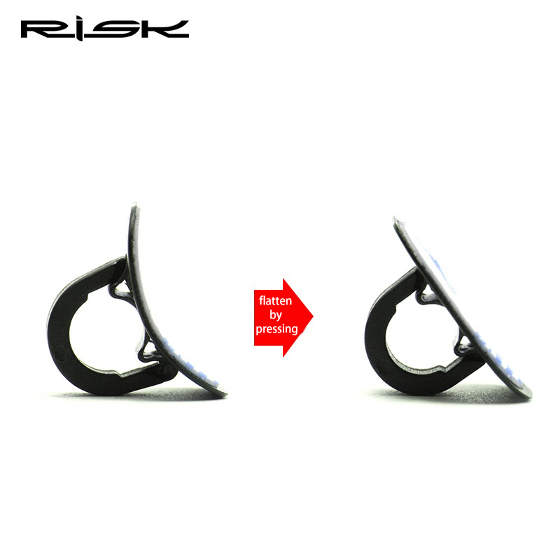 RISK C-Type Cable Cutter Frame Cable Guide Bicycle Cable Hose Double-sided Adhesive Aluminum Alloy Oil Pipe Fixing Seat