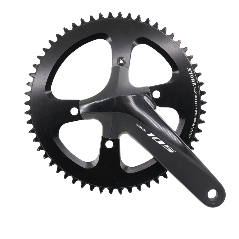 Stone Round Chainring 110 BCD for Shimano 105 R7000 R8000 R9100 110bcd 34T 40 46T 48 50T 54 56 58T 60 Road Bike 12s 12 speed