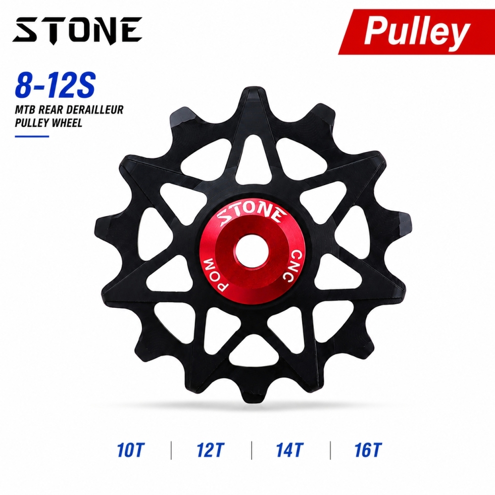 Stone Narrow Wide 12 Speed Pulley Wheel Gear Guide Roller Jockey 10t 12t 14t 16t High Strength Resin Smooth Bearing Solid Aero 9-12s for Shimano Sram