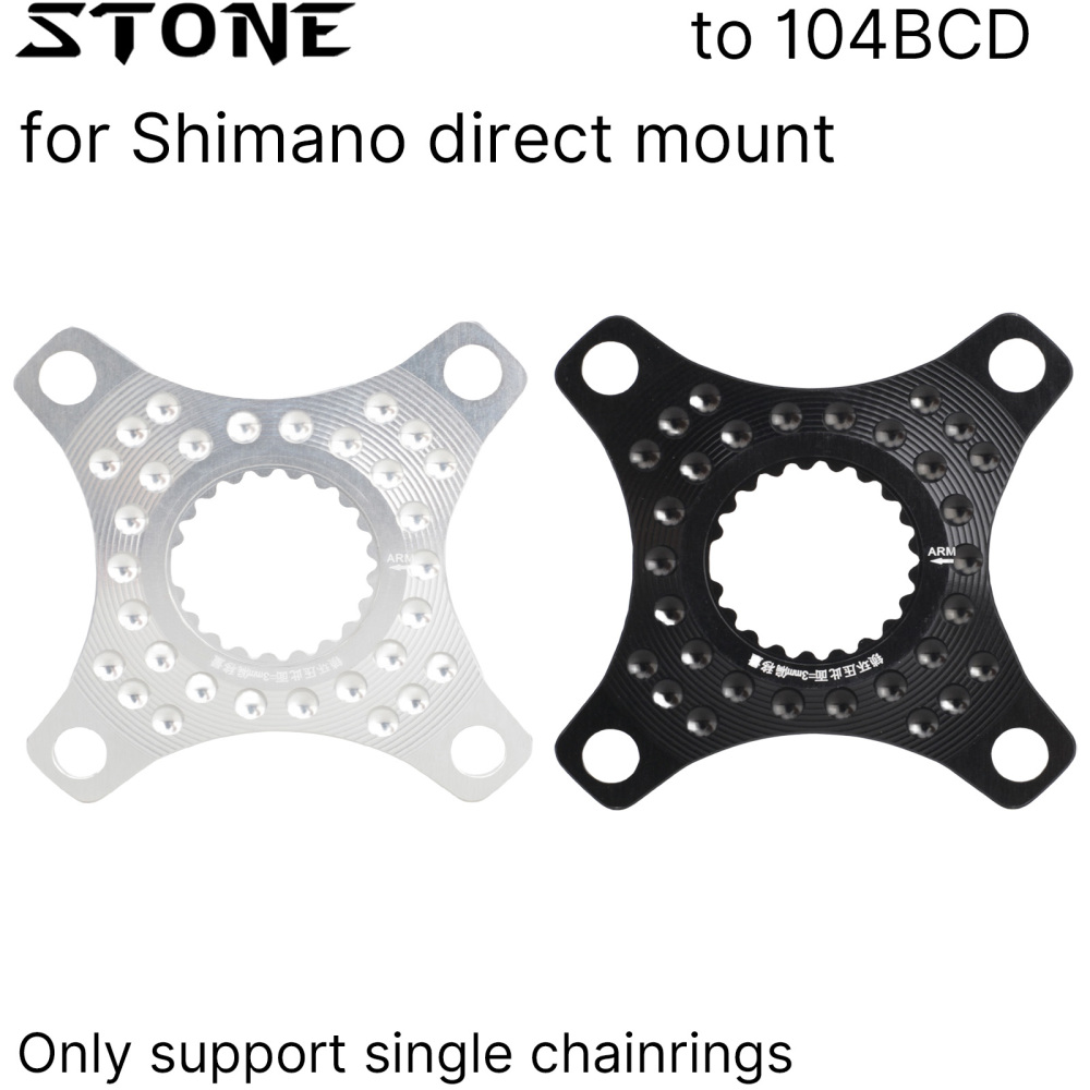 Stone Chainring Adapter Spider for Shimano Direct Mount To 104BCD Converter 3mm 6mm Offset M6100 M7100 M7120 M8100 M8120 M9100  M9200 M9220