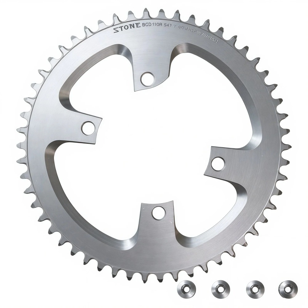 Stone Round Chainring 110 BCD for Shimano 105 R7000 R8000 R9100 110bcd 34T 40 46T 48 50T 54 56 58T 60 Road Bike 12s 12 speed ULTEGRA DURA-ACE