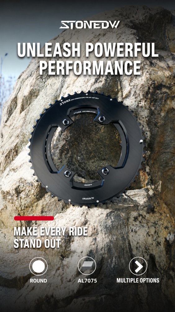 Stone 110bcd Double Bike Chainring for Sram AXS Flattop 12 13 Speed for Shimano Sigeyi Magene QUARQ R7000 R7100 R8000 R8100 R9100 R9200 4700 5800 6800