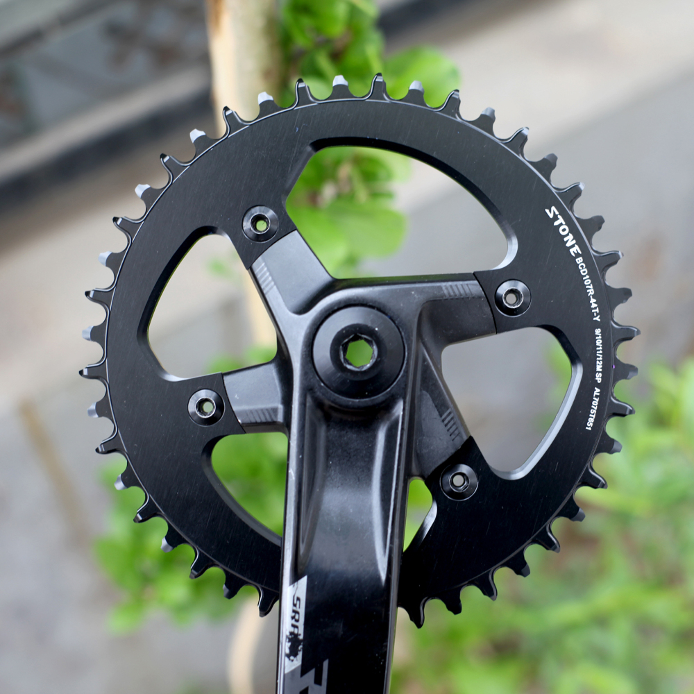 Stone Round Chainring 107BCD for Sram Rival Crankset 107 Bcd Road Bike 34 36 40 42 44 46 48 50 52 54 56 58 60T axs flattop