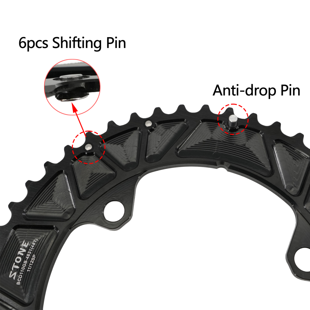 STONE double chainring for shimano GRX 110bcd RX600 RX810 RX820 gravel bike chainring 46T 30T 48T 50T 33T