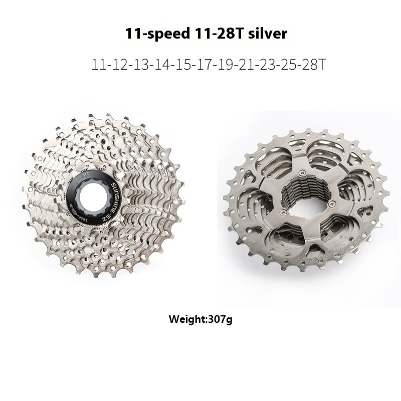 SUNSHINE-SE HG Cassette Freewheel for Road Bike 8 / 9 / 10 / 11 / 12 Speed Standard Series 11-23T 25T 28T 30T 32T 34T 36T Compatible with Shimano SRAM Sensah LTWOO Microshift HG Freehub Systems