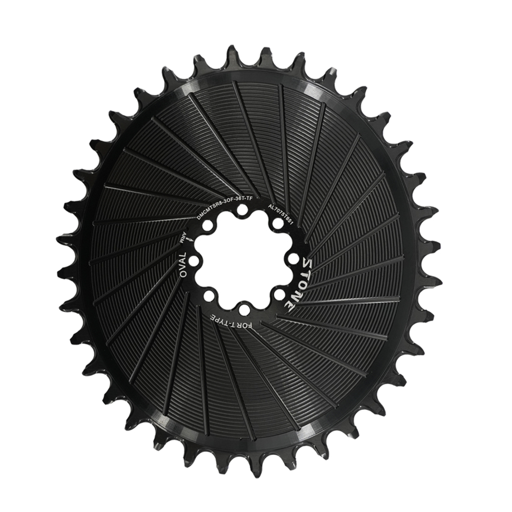 Stone Bike Chainring for AXS Flattop T-type Chain 12S 3mm Offset Direct Mount Oval for Sram X0 XX SL GX 26T To 40T Hollow Aero Style