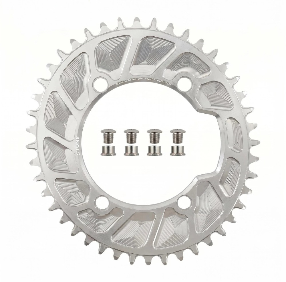 Stone Chainring 110 BCD for Shimano 4700 5800 6800 9000 Oval 34 36 38 40 42 44 46 48 58T 60T Narrow Wide Road Bike 110bcd  for powermeter spiders, for magene PES P515 TEO