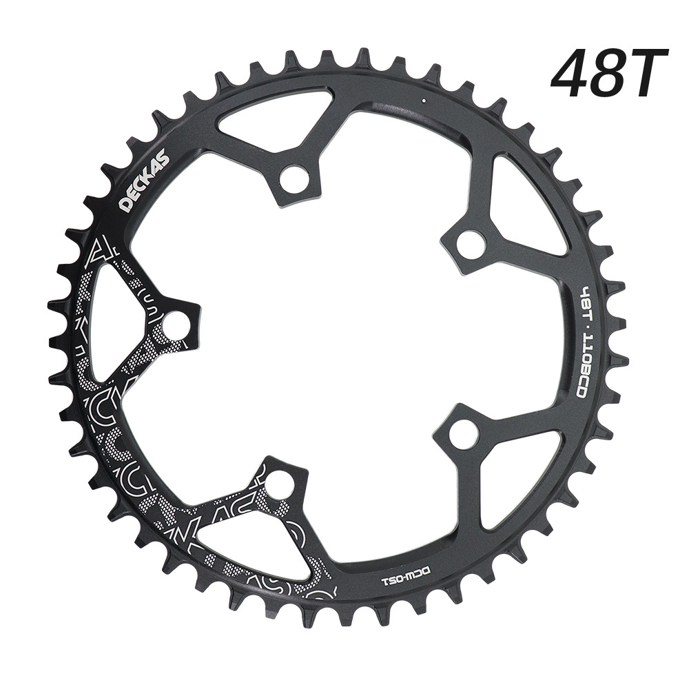 Deckas Chainring Round 110BCD for force red rival s350 s900 36 38 40 42 Tooth Road Bike for sram cx gravel quarq 5 arms 110 bcd