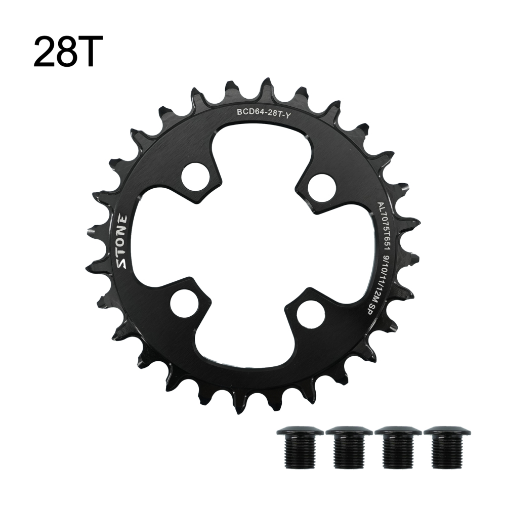 Stone Chainring 64BCD Oval Round for Shimano XT M780 M785 BMX 22T 24T 26T 28T MTB Bike 64 BCD Chainwheel ToothPlate