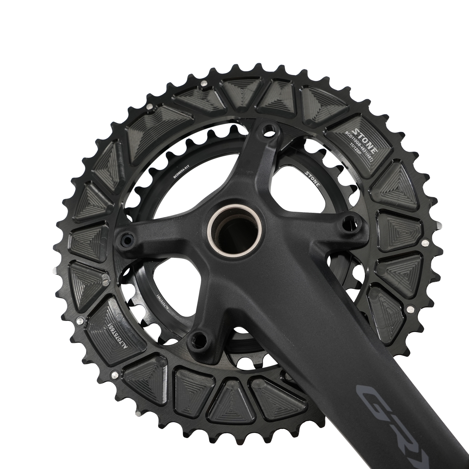 STONE double chainring for shimano GRX 110bcd RX600 RX810 RX820