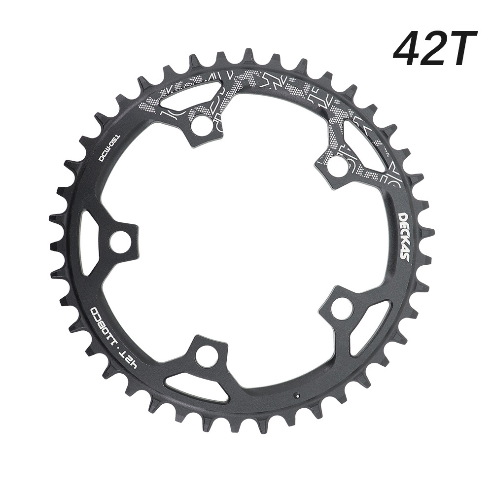 Deckas Chainring Round 110BCD for force red rival s350 s900 36 38 40 42 Tooth Road Bike for sram cx gravel quarq 5 arms 110 bcd
