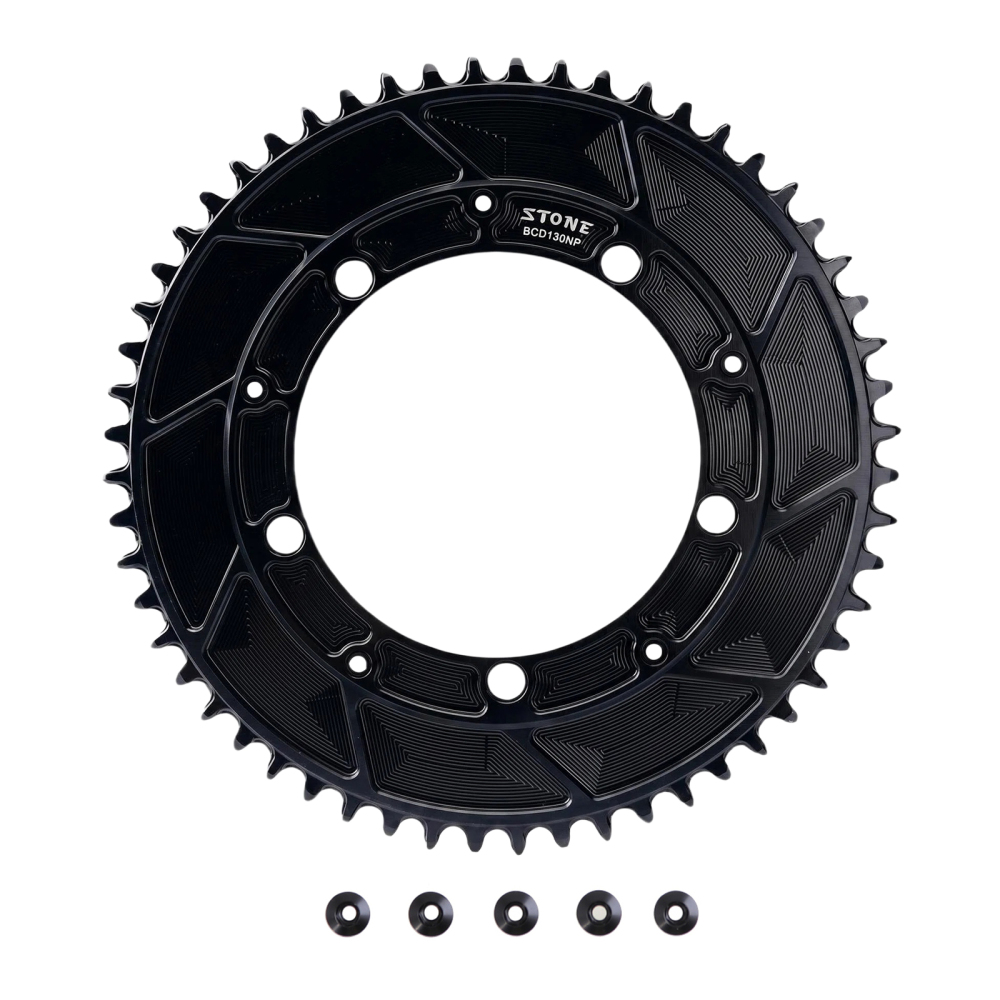 Stone 130BCD Round Chainring 4MM Offset Aero for Shimano 5700 6700 Round 42t 44T 46 48 50 52 55 58T 60T Road Bike ChainWheel 130bcd for Sram Red