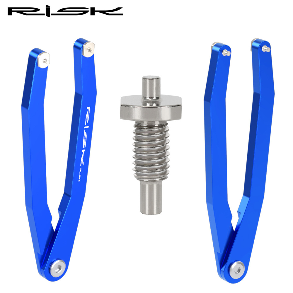 RISK Bicycle Needle Hook Wrench for NX/GX Bottom Bracket Crankset Crank Cover Removal Tool DUB Front Fork Suspension Maintenance Bolt 7-8 Installation Wrench