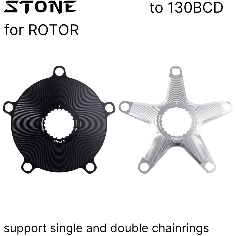 Stone Bike Chainring Adapter Spider for Rotor Direct Mount to 130BCD 5 Bolts Road Bike 1x 2x for Kapic Aldhu Vegast 2INpower INpower