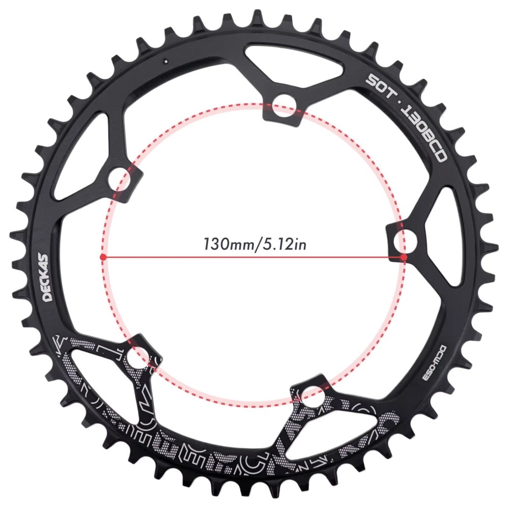 Deckas Chainring 130BCD Round  for shimano 5700 6700 Road Bike folding bike 130bcd for sram red 40 42 44 46 48 50 52 54 56 58T