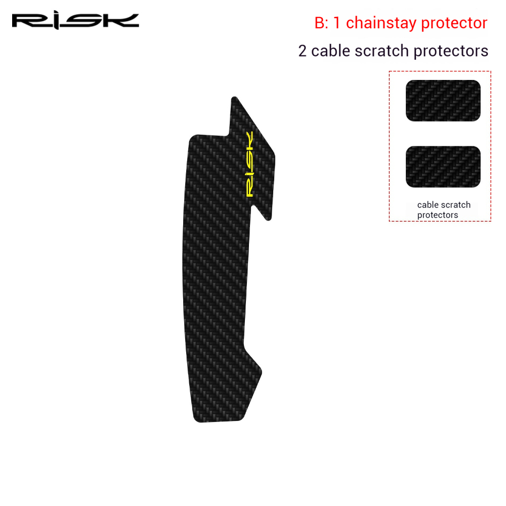RISK Bicycle Chainstay Protector Mountain Bike Road Bike Frame Protection Sticker Chain Guard Scratch Protection