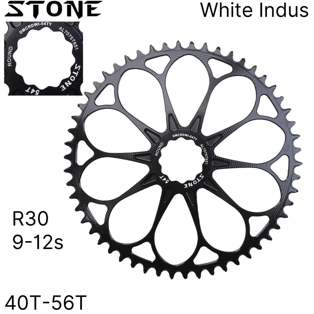 Stone Round Bike Chainring for White Industries industry R30 M30 Crank 40T To 56T Cycling Bike Chainwheel for Road Bike for Brompton Folding Bike