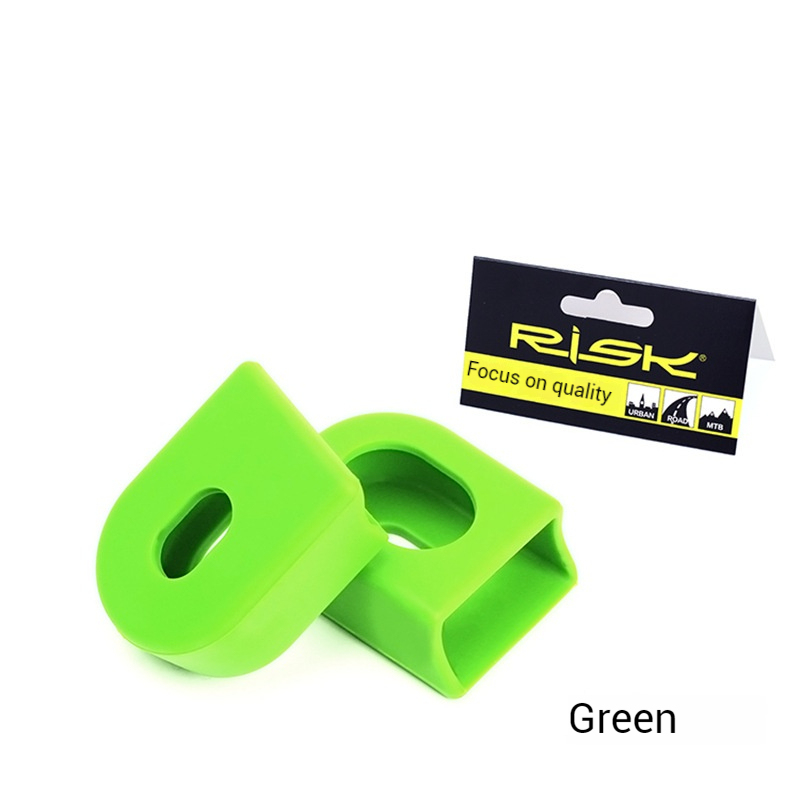 RISK Chainring Crank Protector Mountain/Road Bike Pedal Axle Silicone Protective Cover Anti-scratch Waterproof
