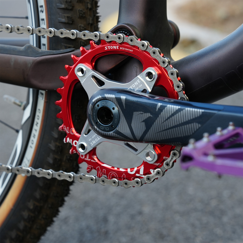 STONE Bike Chainring Spider Adapter 104BCD 3-bolt Direct Mount 0mm 3mm 5mm Offset for SRAM DUB GXP BB30 BOOST 148mm X9 XX1 X0 X01 1x Speed