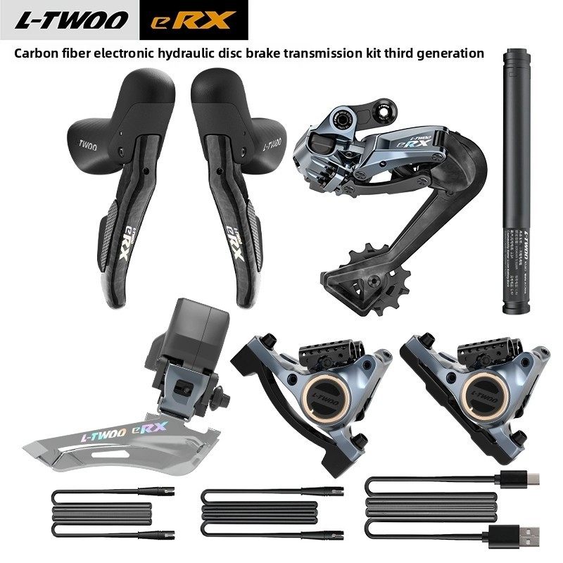 LTWOO  eRX eR9 V3  2x 10 11 12 Speed Electric / Hydraulic Disc Brake Electronic Groupset, Road Electronic Groupset, Replaceable battery, APP programming carbon fiber aluminum