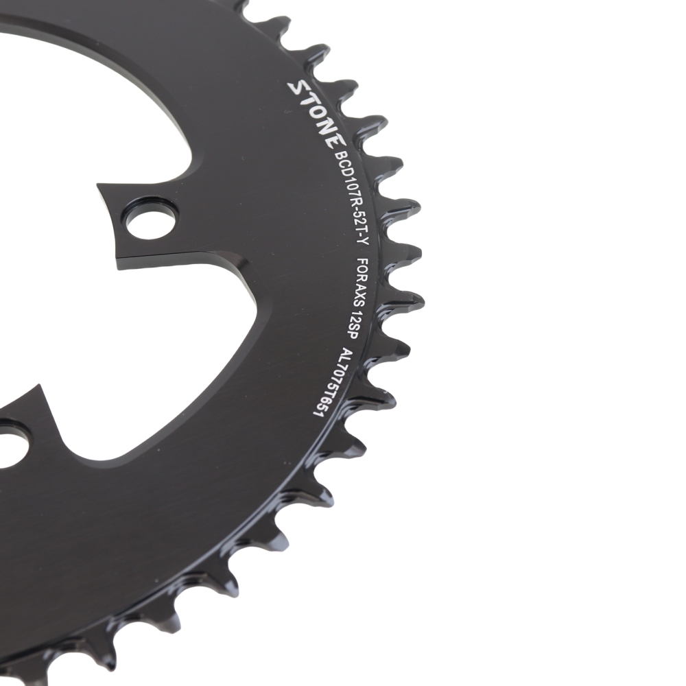 Stone Round Chainring 107BCD for Sram Rival Crankset 107 Bcd Road Bike 34 36 40 42 44 46 48 50 52 54 56 58 60T axs flattop