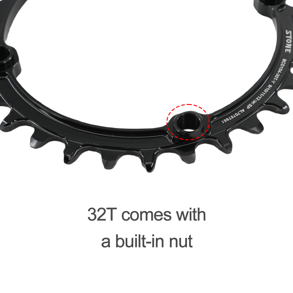Stone Chainring Round 104BCD for Shimano M780 M610 670 for Sram X0 X7 X5 X9 30 34 40 46 48T Bike Chainwheel 12s 12 Speed 104 bcd