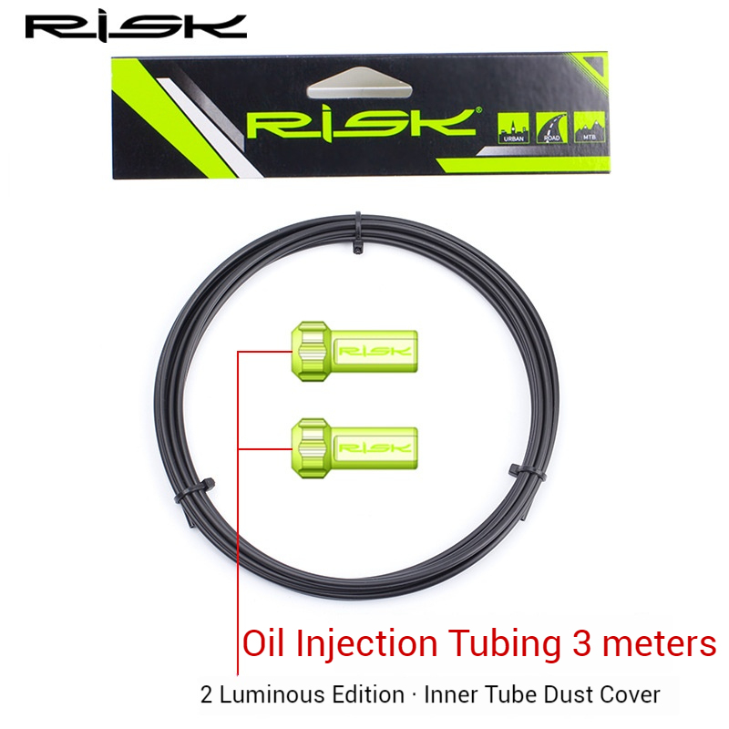 RISK Mountain/Road Bike Aluminum Alloy Oil Injection Needle Cap for Gear and Brake Cable Dustproof and Waterproof End Cap
