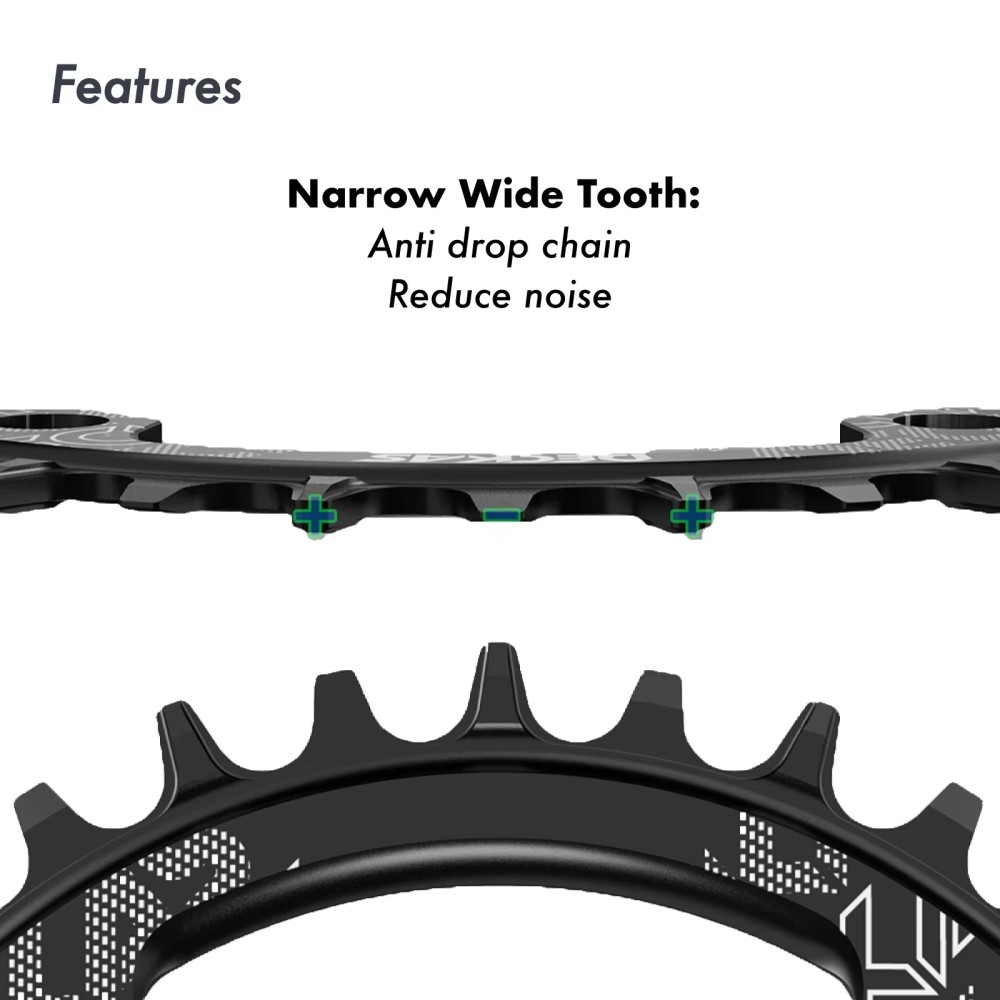 Deckas Chainring 130BCD Round  for shimano 5700 6700 Road Bike folding bike 130bcd for sram red 40 42 44 46 48 50 52 54 56 58T