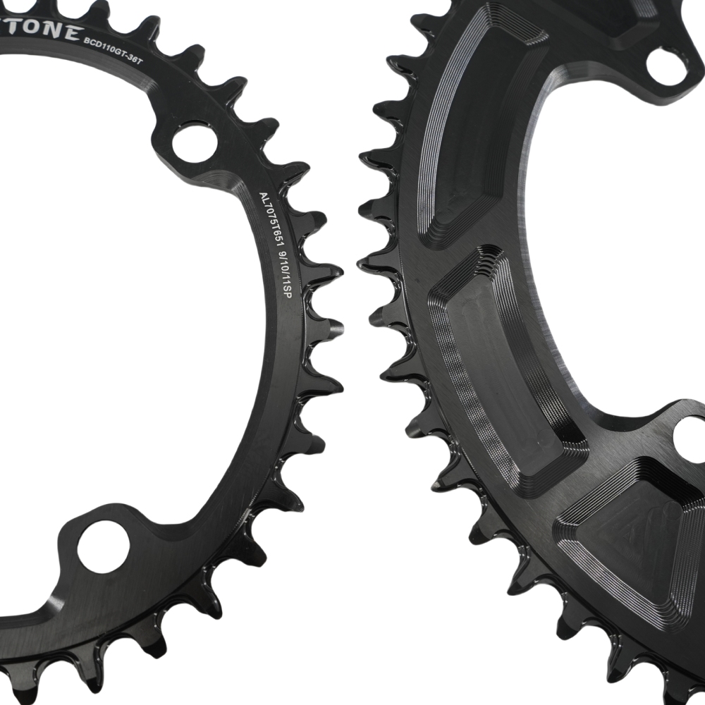 Stone Oval Bike Chainring 110BCD for Shimano Gravel GRX FC RX810 RX600 36T 38 40 42 46 58T 60T Narrow Wide Road Bike Chainwheel