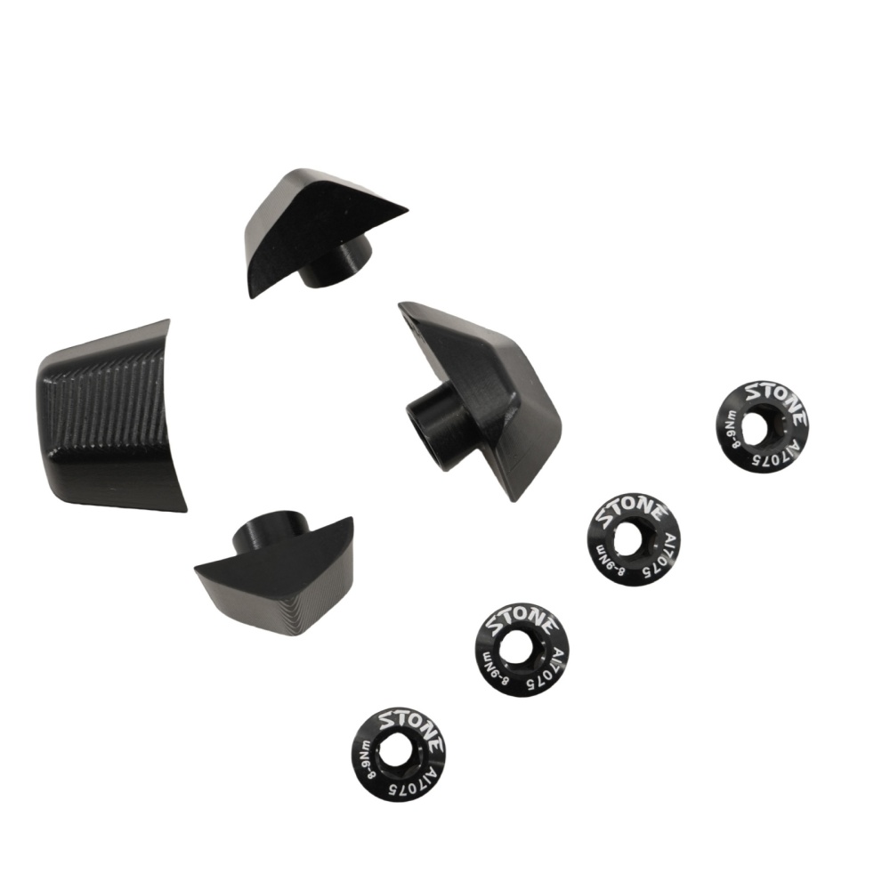 Stone Bike Chainring Decoration Caps Cover Bolts for Shimano Crankset R7100 R8100 R9200 R7000 R8000 R9100 5800 6800 9000 Road Bike Crank Cover Screws 1x Single Chainring and 2x Double Chainrings Decor caps Repair Parts