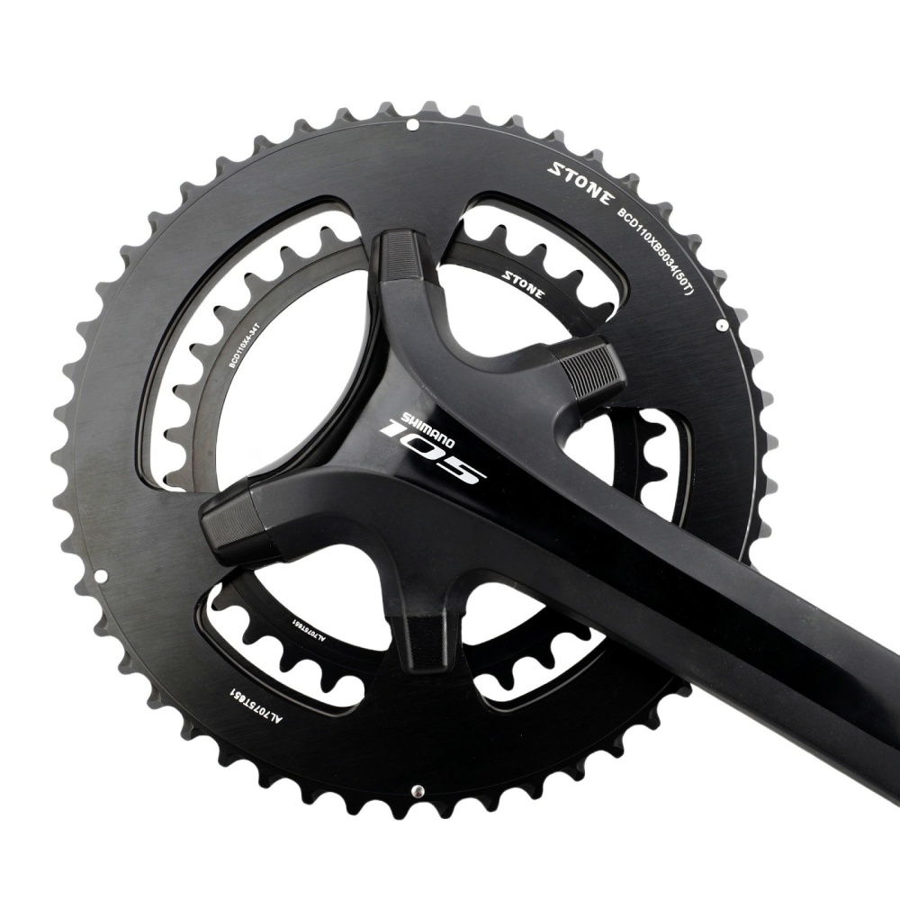 Stone Bike Chainring Decoration Caps Cover Bolts for Shimano Crankset R7100 R8100 R9200 R7000 R8000 R9100 5800 6800 9000 Road Bike Crank Cover Screws 1x Single Chainring and 2x Double Chainrings Decor caps Repair Parts