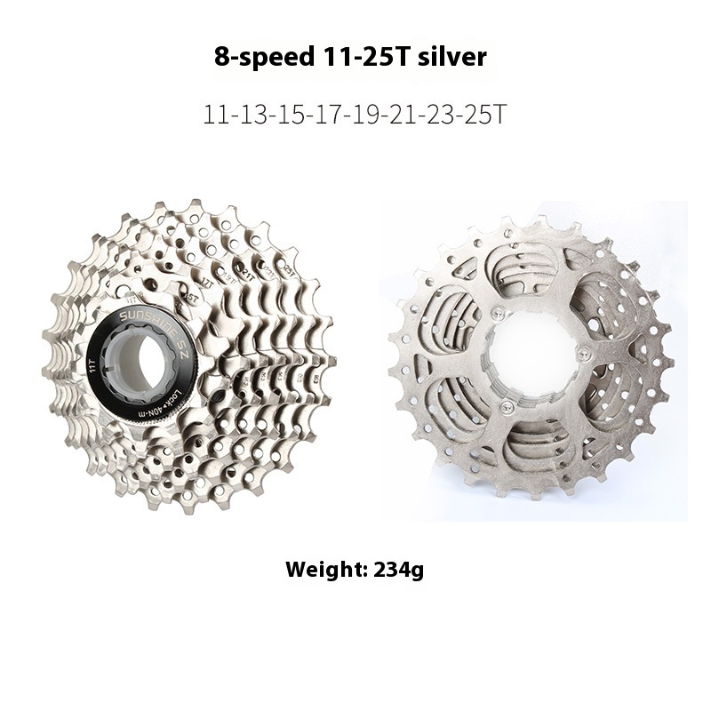 SUNSHINE-SE HG Cassette Freewheel for Road Bike 8 / 9 / 10 / 11 / 12 Speed Standard Series 11-23T 25T 28T 30T 32T 34T 36T Compatible with Shimano SRAM Sensah LTWOO Microshift HG Freehub Systems