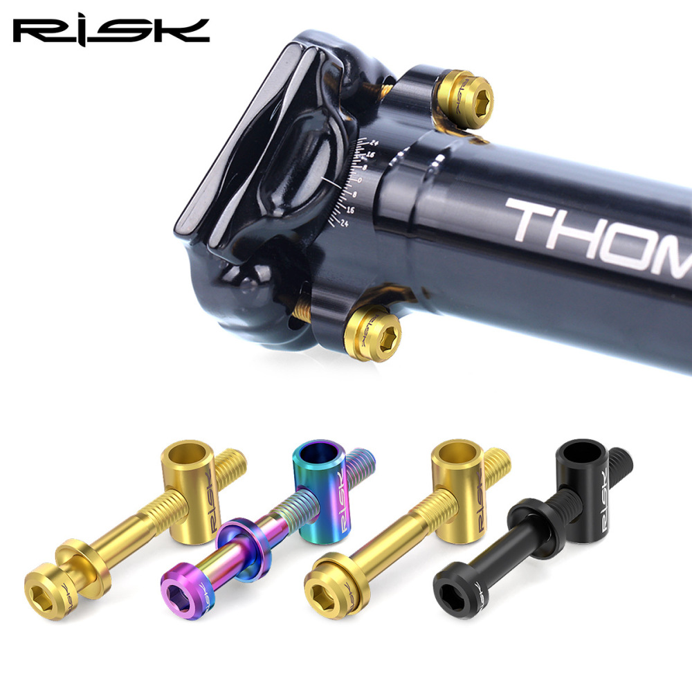 RISK Titanium Alloy Stem M5x30/40mm Handlebar Seatpost Fixed Screws